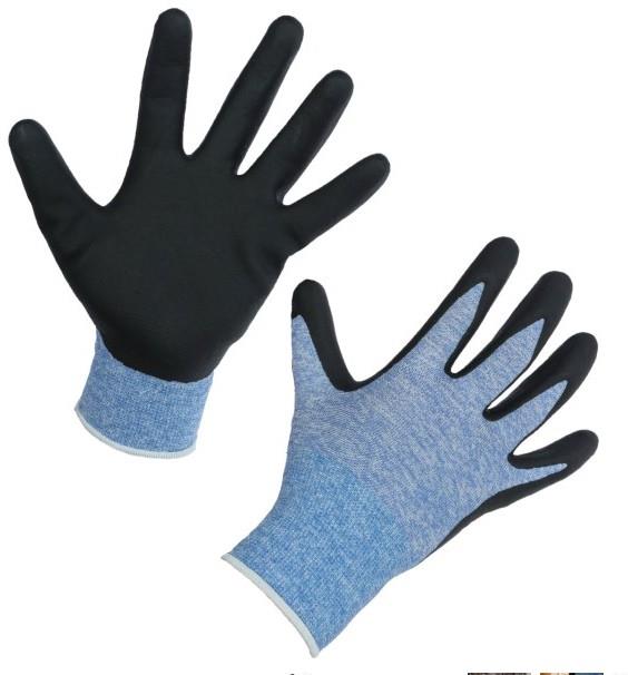 Handschuh ThinkGreen Expert blau, Nitrilschaum Gr. 10/XL