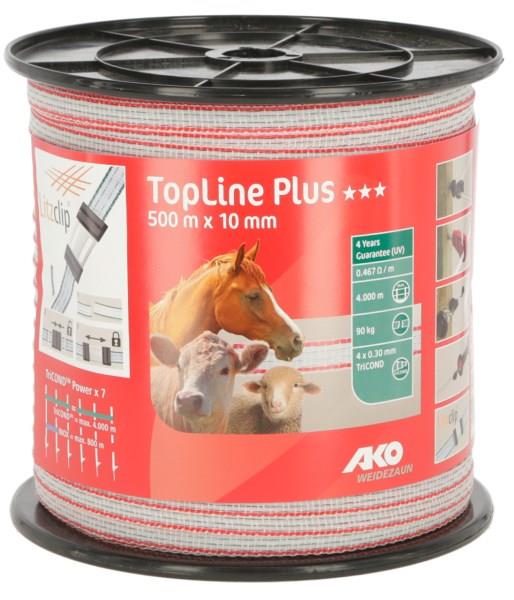 Trak TopLine Plus 10mm bel/rdeč, 500m