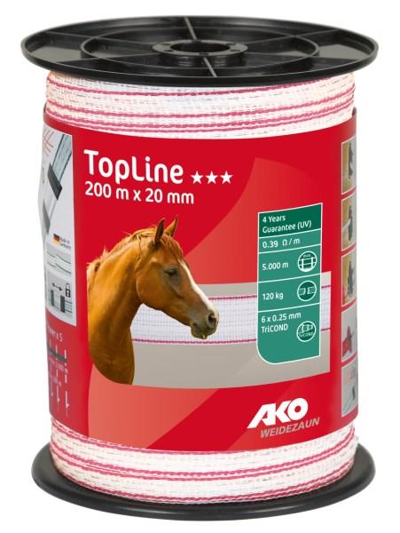 Trak TopLine 20mm bel/pink, 200m