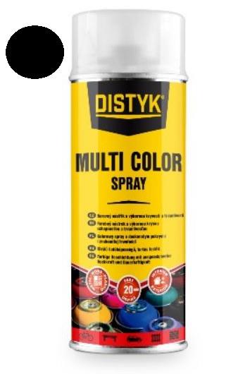 DISTYK multi color spray, mat črna 400 ml