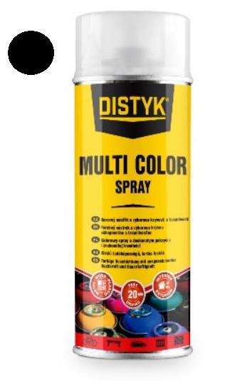 DISTYK multi color spray, črna 400 ml