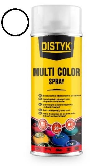 DISTYK multi color spray, bela mat 400ml