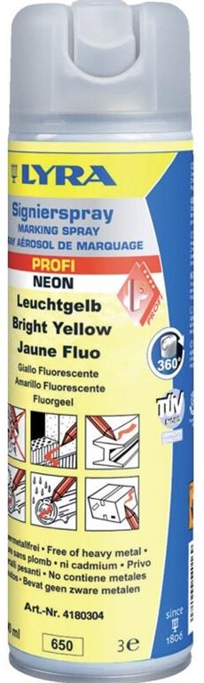Sprej gozdarski neonsko rumen 500ml