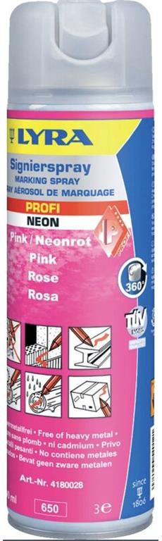Sprej gozdarski neonsko rdeč 500ml