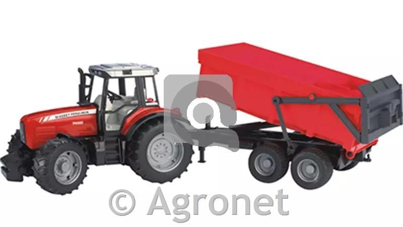 Traktor Massey Ferguson 7480 s prikolico