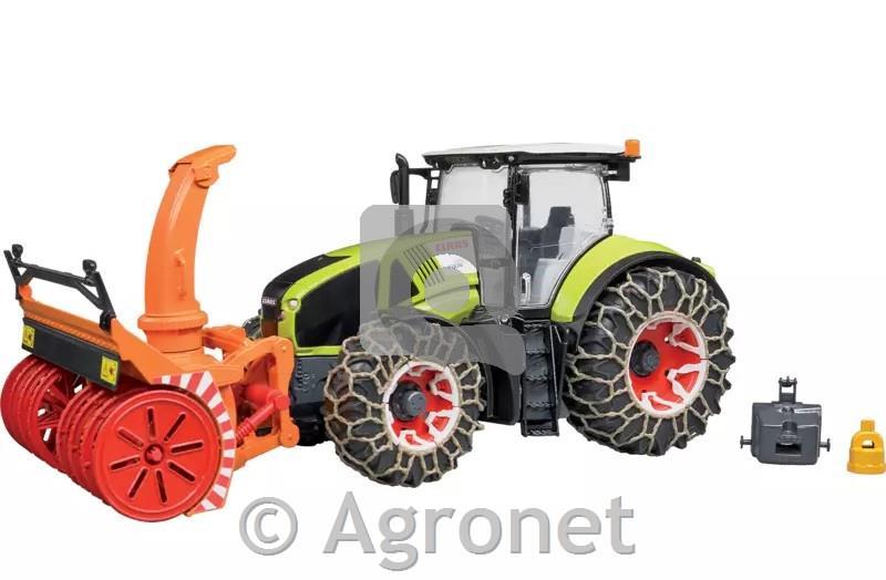 Traktor Claas Axion 950 s snežno frezo