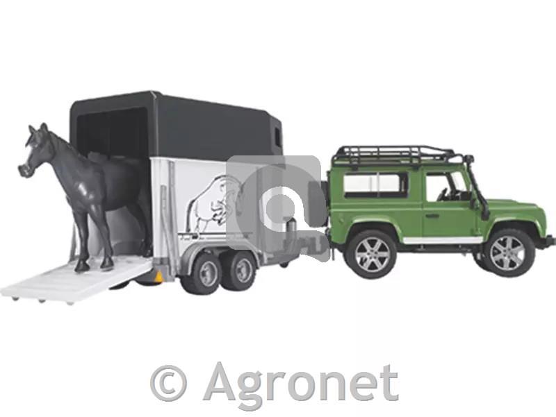 Avto LAND ROVER s prikolico in konjem