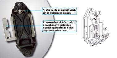 Izolator za trak 4 cm - profi kotni