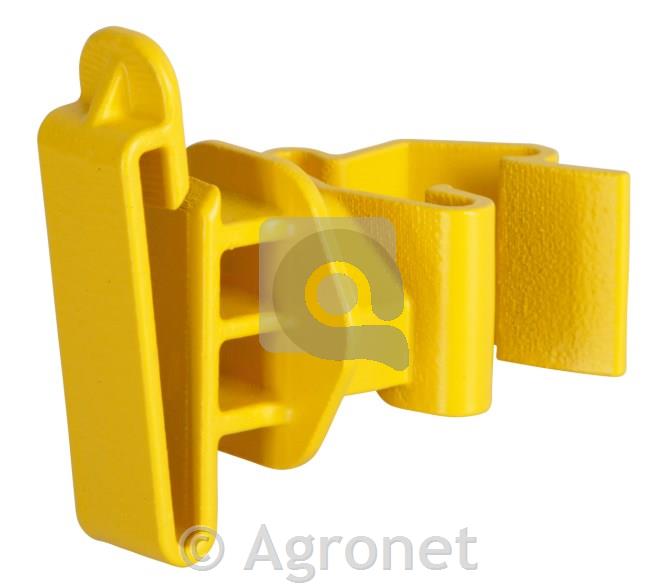 Izolator za trak 50mm T-Post rumen, 25kos