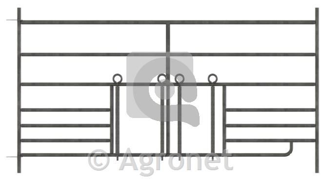 Modularna ograda z odprtino za napaj. 0,92 × 1,83m