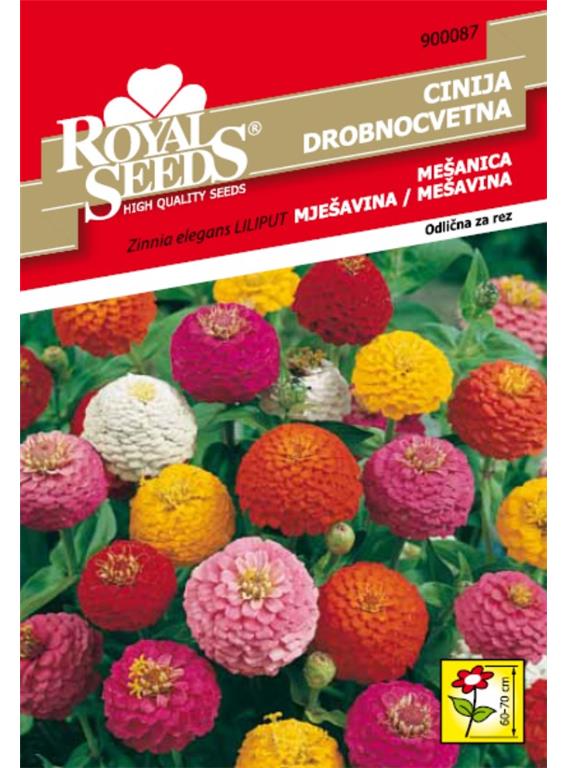Cinija drobnocvetna Liliput, mešanica 1,5g