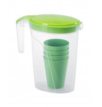 Piknik set za serviranje napitkov zelen