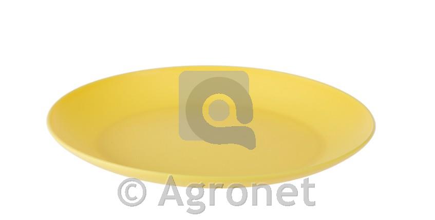 PVC rumen plitvi krožnik 23,5 cm