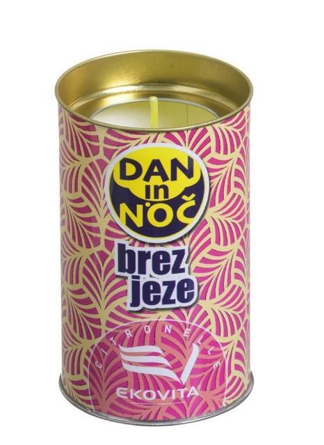 Papirnata sveča Ekovita citronela dan in noč "brez jeze"