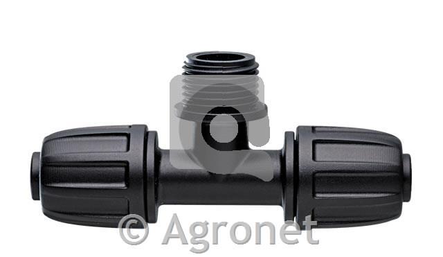 Spojnik navojni 3-smerni 1/2", Claber