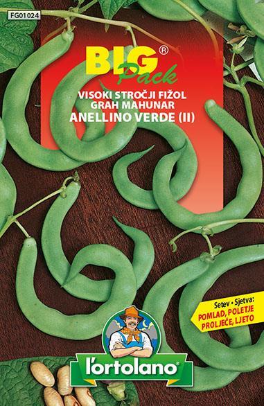 Fižol visok Anellino verde 2 70G
