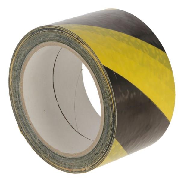 Lepilni trak za označevanje rumen/črn 60mm x 66m