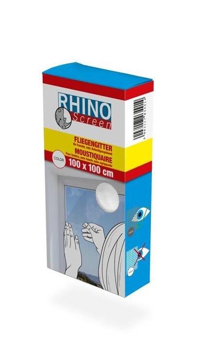 Windhager Komarnik za okno Rhino 1 x 1m, bela