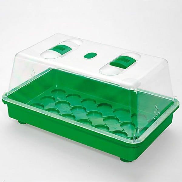 Sobni rastlinjak s pokrovom 38x24x6 cm