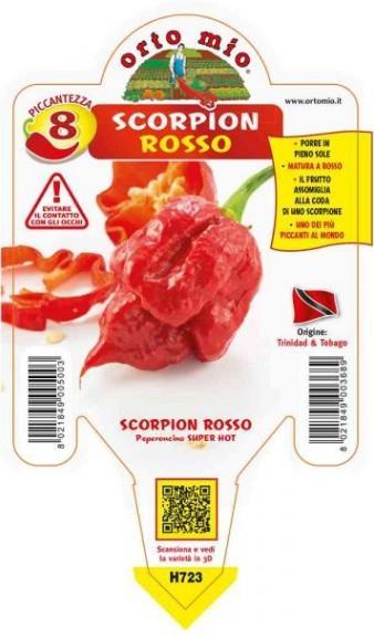 Čili Scorpion Red, 1 kos