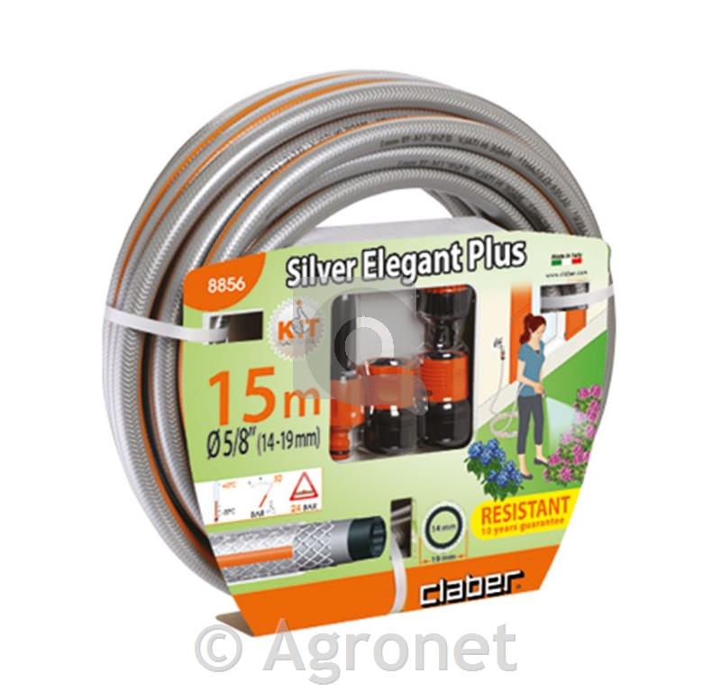 Cev za vodo set SILVER ELEGANT PLUS - 5/8", 15 m, Claber