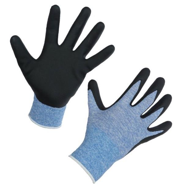 Handschuh ThinkGreen Expert blau, Nitrilschaum Gr. 8/M