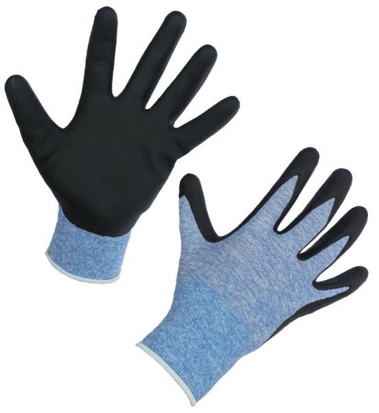 Handschuh ThinkGreen Expert blau, Nitrilschaum Gr. 8/M