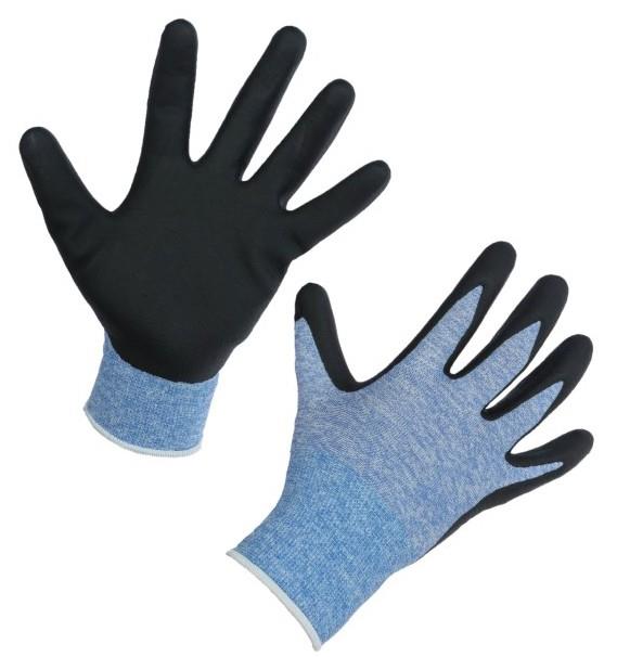 Handschuh ThinkGreen Expert blau, Nitrilschaum Gr. 9/L