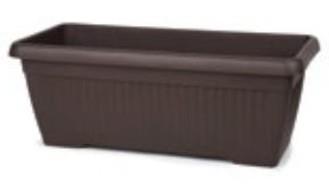 Cvetlično PVC korito Mediteran maxi, 60 cm rjavo