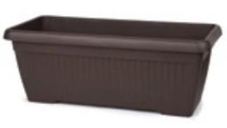 Cvetlično PVC korito Mediteran maxi, 80 cm rjavo