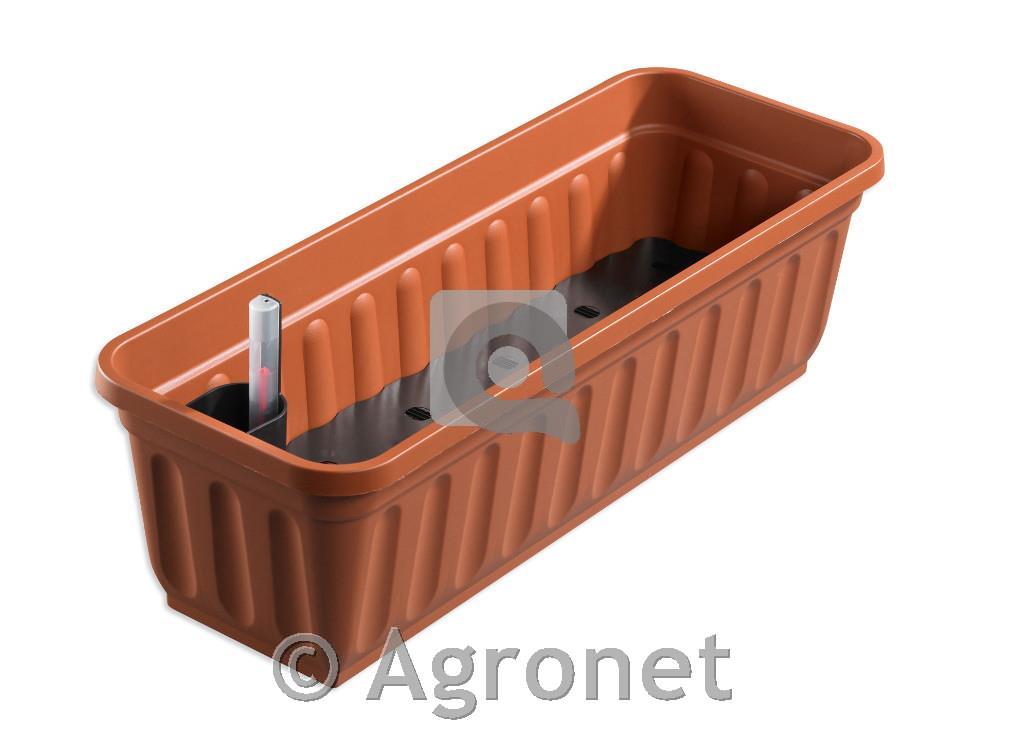 Korito z vodno rezervo Alpfa 100cm, terakota