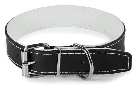 Ovratnica Miami Plus črna, 33 cm - 39 cm, 20 mm