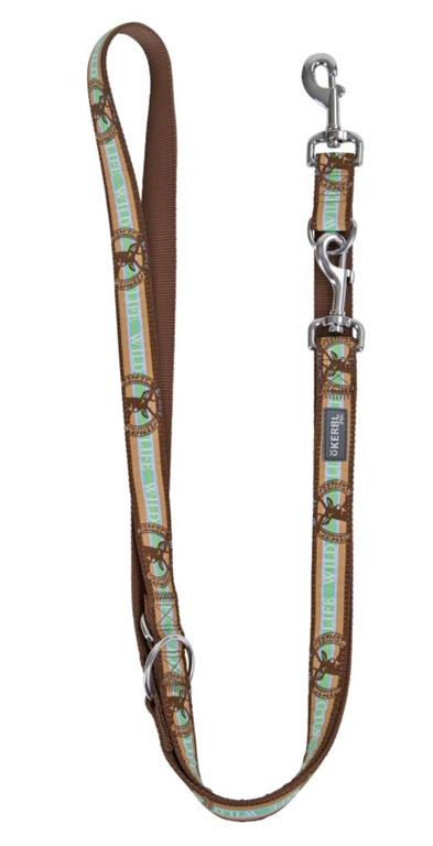 Povodec za vodenje Wild Life 200cm/25mm - rjav