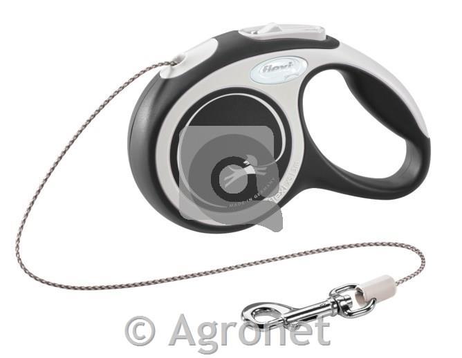 Povodec Flexi New Comfort vrv črn 3m/8kg, XS