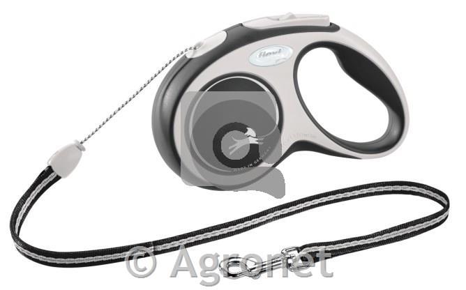 Povodec Flexi New Comfort vrv črn 5m/12kg, S
