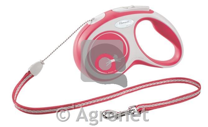 Povodec Flexi New Comfort vrv rdeč 5m/12kg, S