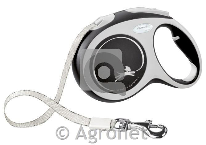 Povodec Flexi New Comfort čren 5m/25kg, M