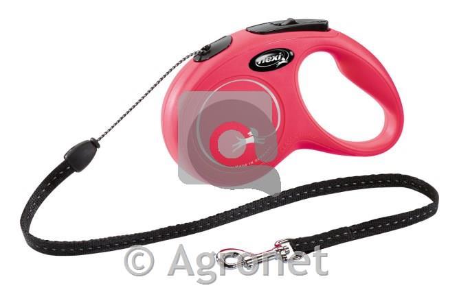 Povodec Flexi New Comfort rdeč 8m/20kg, M