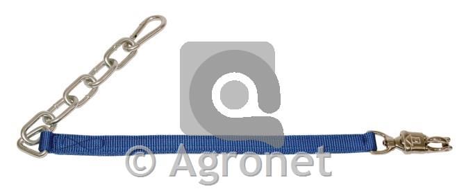 Povodec z verigo, 70 cm moder