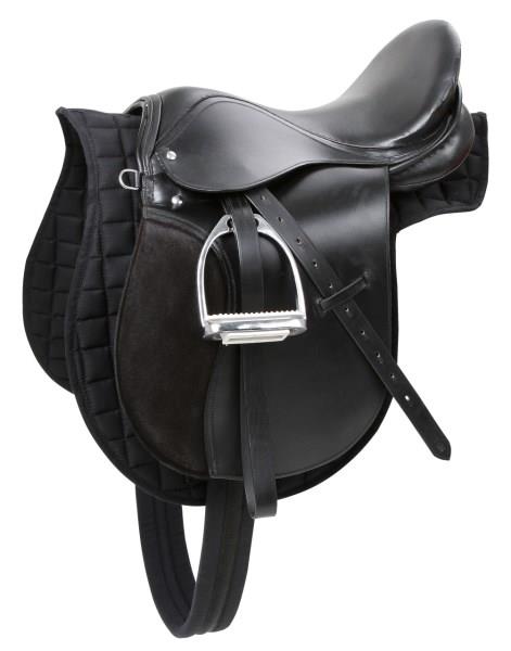 Sedlo EuroHorse - 16,0" črn (komplet)