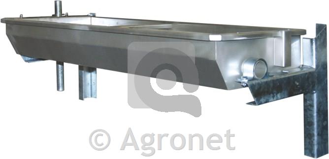 Napajalno korito ogrevano stensko prekucno 1m - inox
