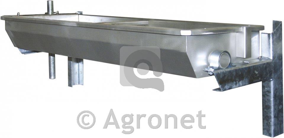 Napajalno korito stensko 1,5m inox