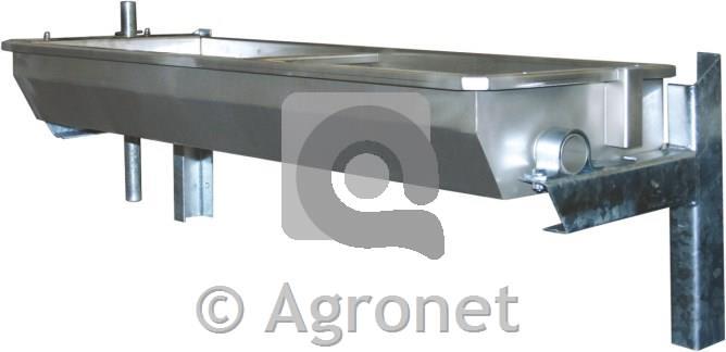 Napajalno korito ogrevano stensko prekucno 2m - inox