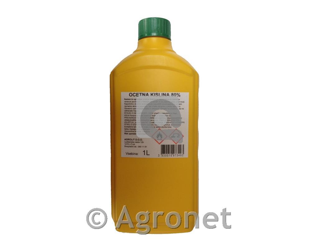 Ocetna kislina 80% 1 L