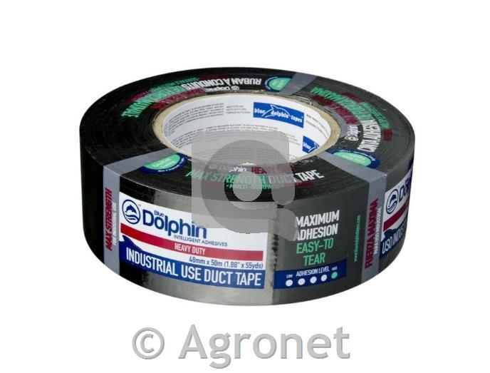 Lepilni tekstilni trak 48mm x 50m Blue Dolphin (črn)