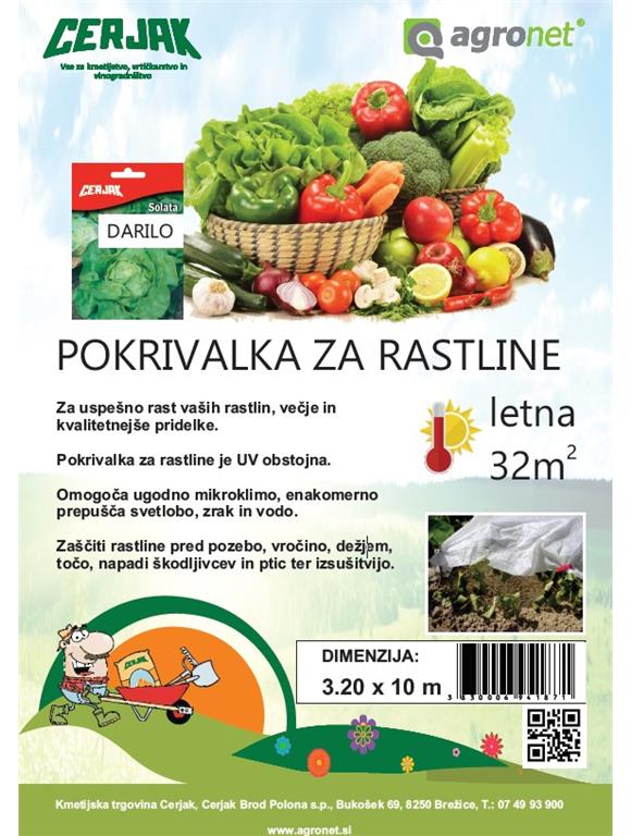 Vrteks 3.2m x 10m, letni