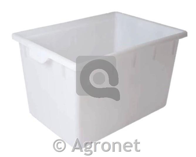 Zaboj s polnimi stranicami 80x60x48 (180 L), bel