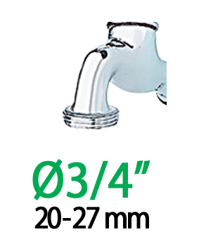 Priključek za pipo 3/4" - 1" Ergogrip Claber