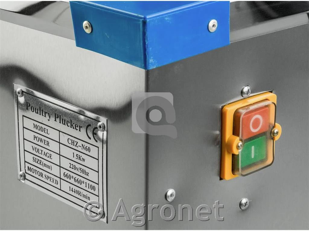 Skubilnik perutnine CHZ-N60 230V/50Hz