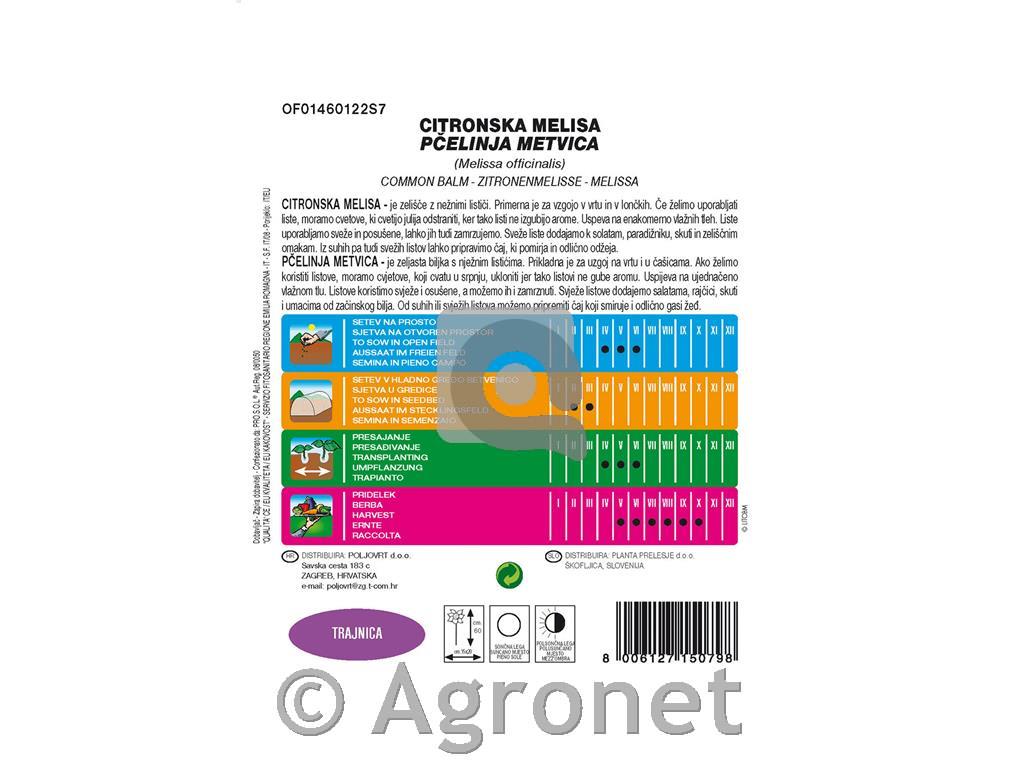 Citronska melisa 1g